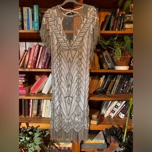Vintage Silver Swee Lo Gatsby Dress